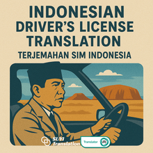 Load image into Gallery viewer, NAATI Certified Indonesia -> English Drive License Translation