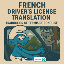 Charger l'image dans la galerie, Traduction certifiée NAATI du permis de conduire français vers l'anglais