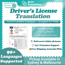 Load image into Gallery viewer, NAATI Certificated Driver License Translation
