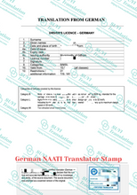 Load image into Gallery viewer, German to/from English NAATI Certificate Translator Translation Service