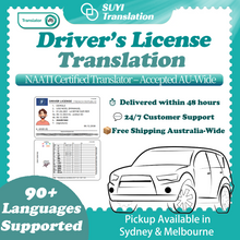 Load image into Gallery viewer, Driver License Translation (By NAATI-Certified Translator)
