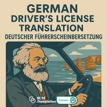Load image into Gallery viewer, NAATI-Certified German->English Driver License Translation Service
