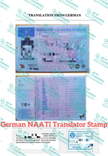 Load image into Gallery viewer, German to/from English NAATI Certificate Translator Translation Service
